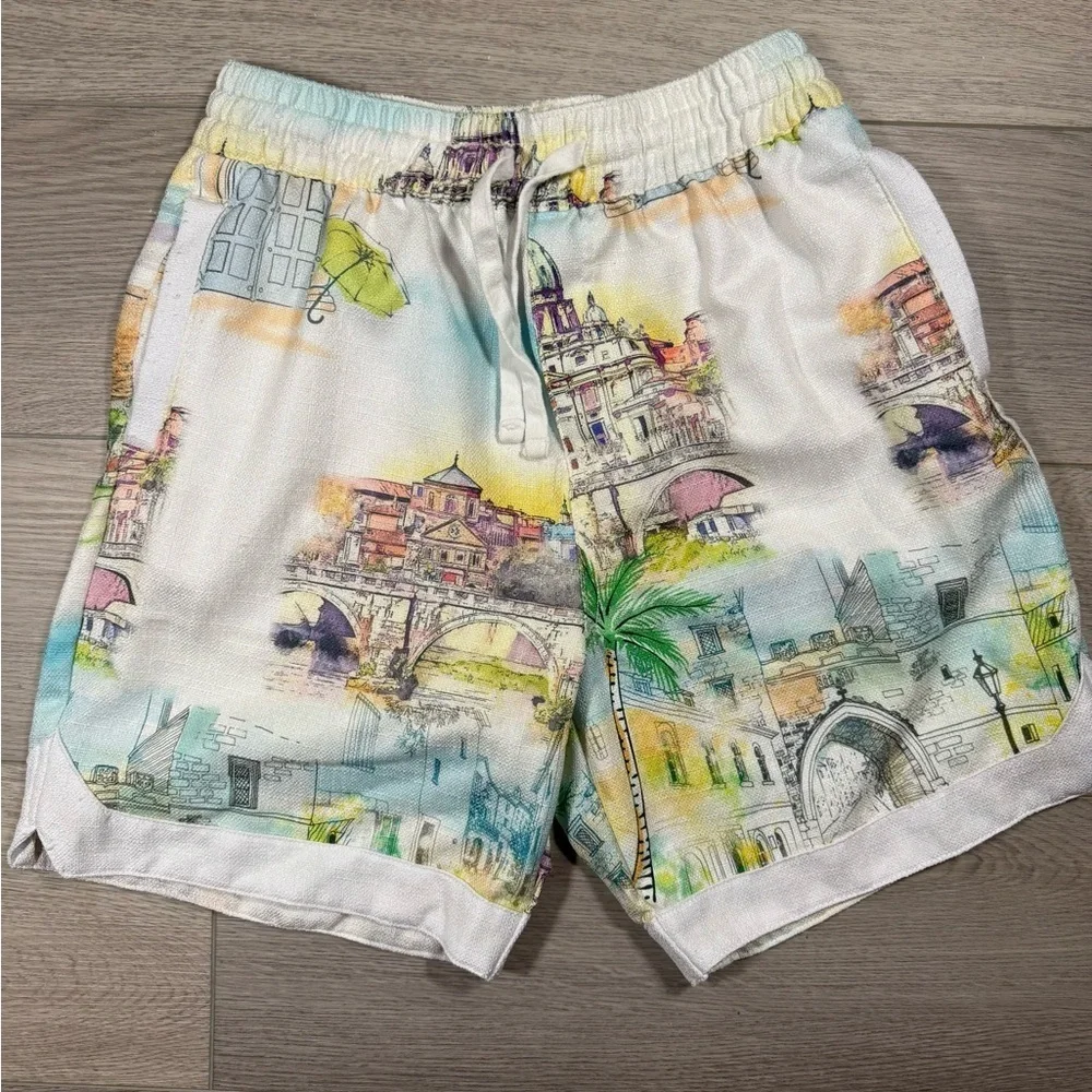 Malibu By Drill Clothing Shorts Men’s Textured Linen size small